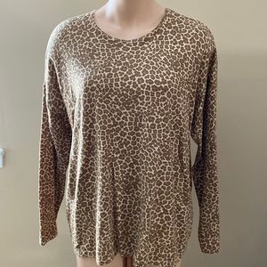 J Jill animal print knit